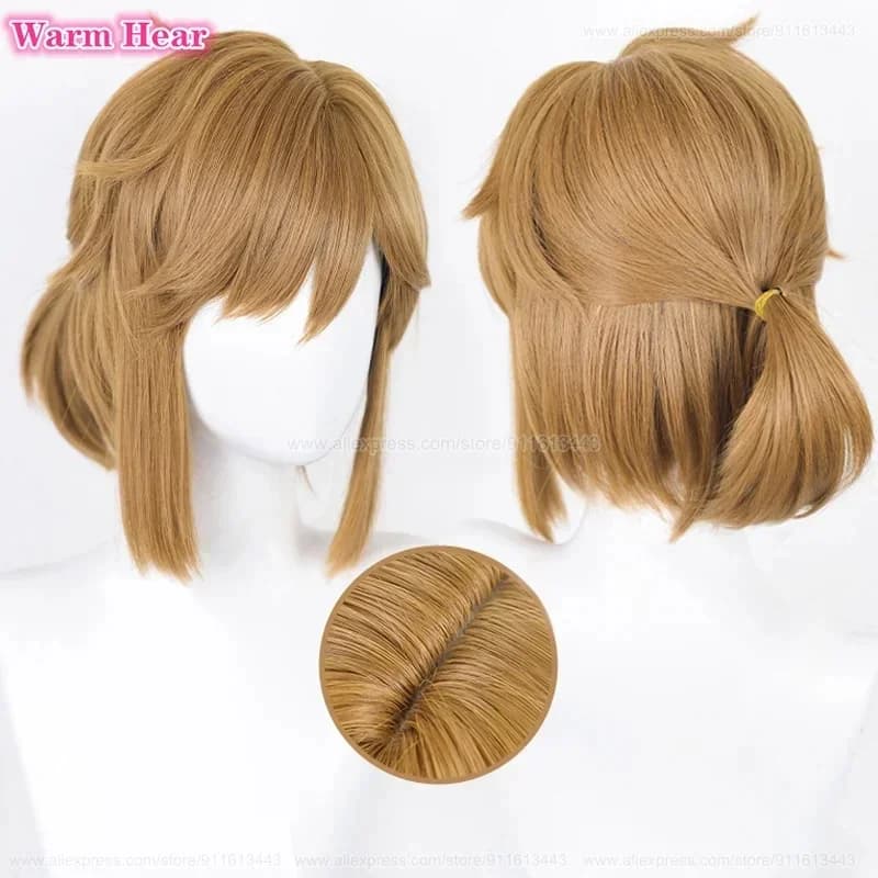 c;4\g,6'h.9/c;4\g,6'h.9/Game Synthetic Wig Golden/Brown Princess Link Cosplay Anime Wigs Heat Resistant Hair Party6'6'h\3,g'8/b'