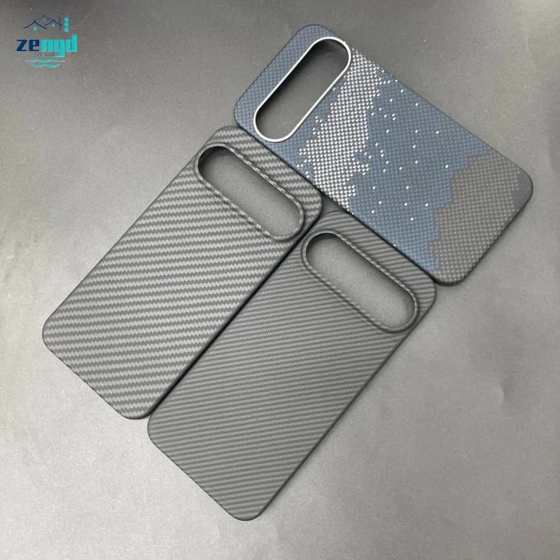 For Google Pixel 10 Pro XL Metal magnetic ring housing Ultra-thin aramid fiber cover - Carbon fiber shockproof design