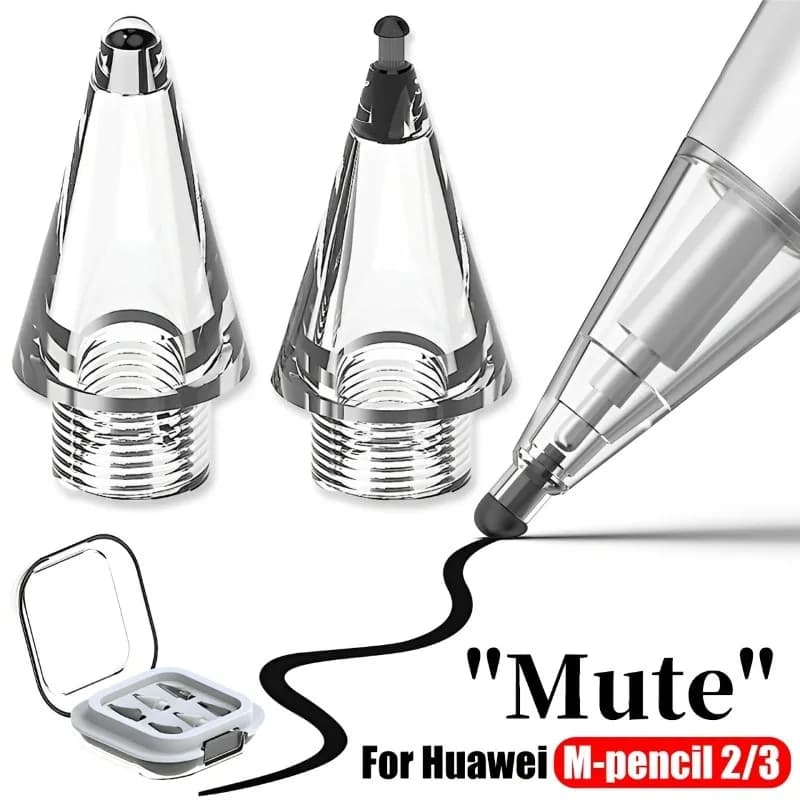 Punte di ricambio per matita 4B 2B per penna stilo Huawei M-Pencil 2 3 generazione per pennini per matita Huawei M-Pencil 2 3 con scatola di immagazzinaggio