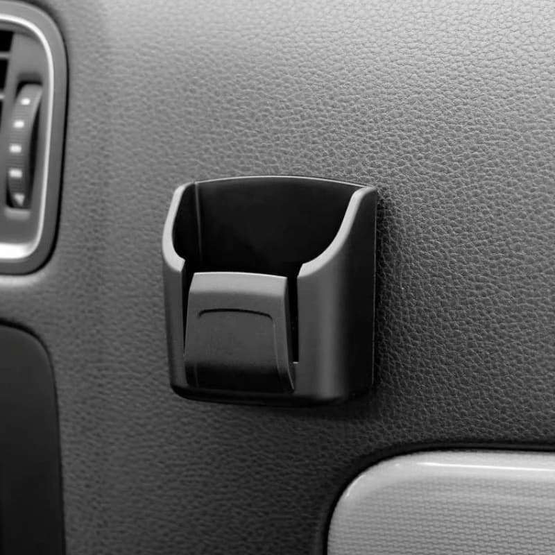 Portachiavi adesivo per auto - Clip universale per organizer per cruscotto con scatola portaoggetti per chiavi e carte, accessorio interno facile da montare