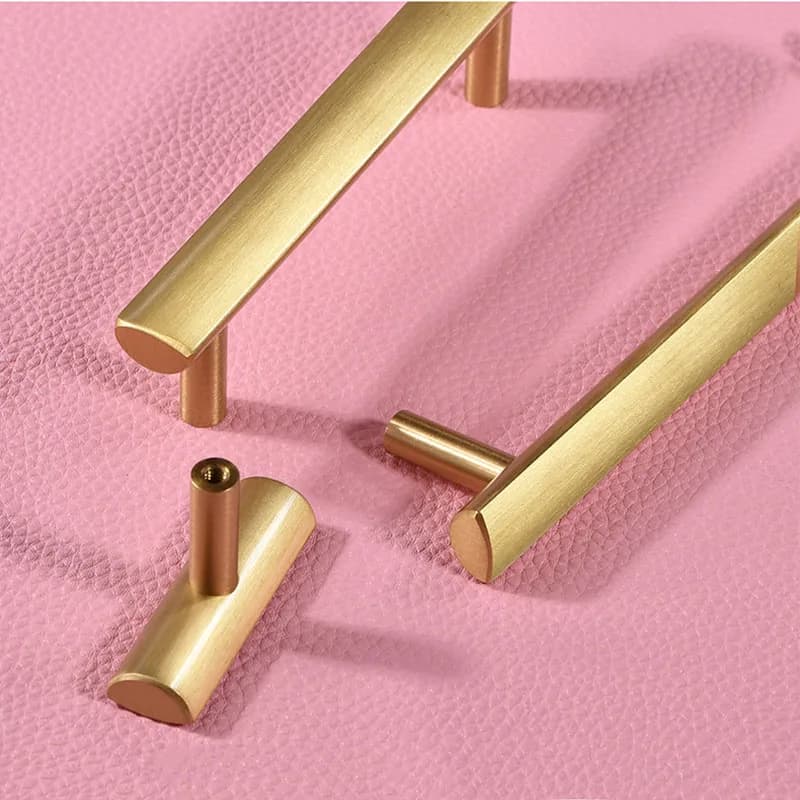 Maniglie per mobili in ottone Maniglia per guardaroba in oro Maniglia per cassetti Manopola per mobili alla moda Maniglia per barra