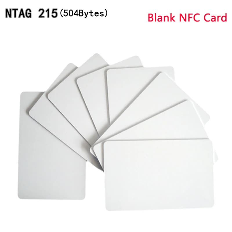 10/50 pz Carte NFC NT/AG 215 Carta Vuota Tagmo Programmabile 13.56 MHz Impermeabile RFID 215 504 Byte NFC Biglietto da visita