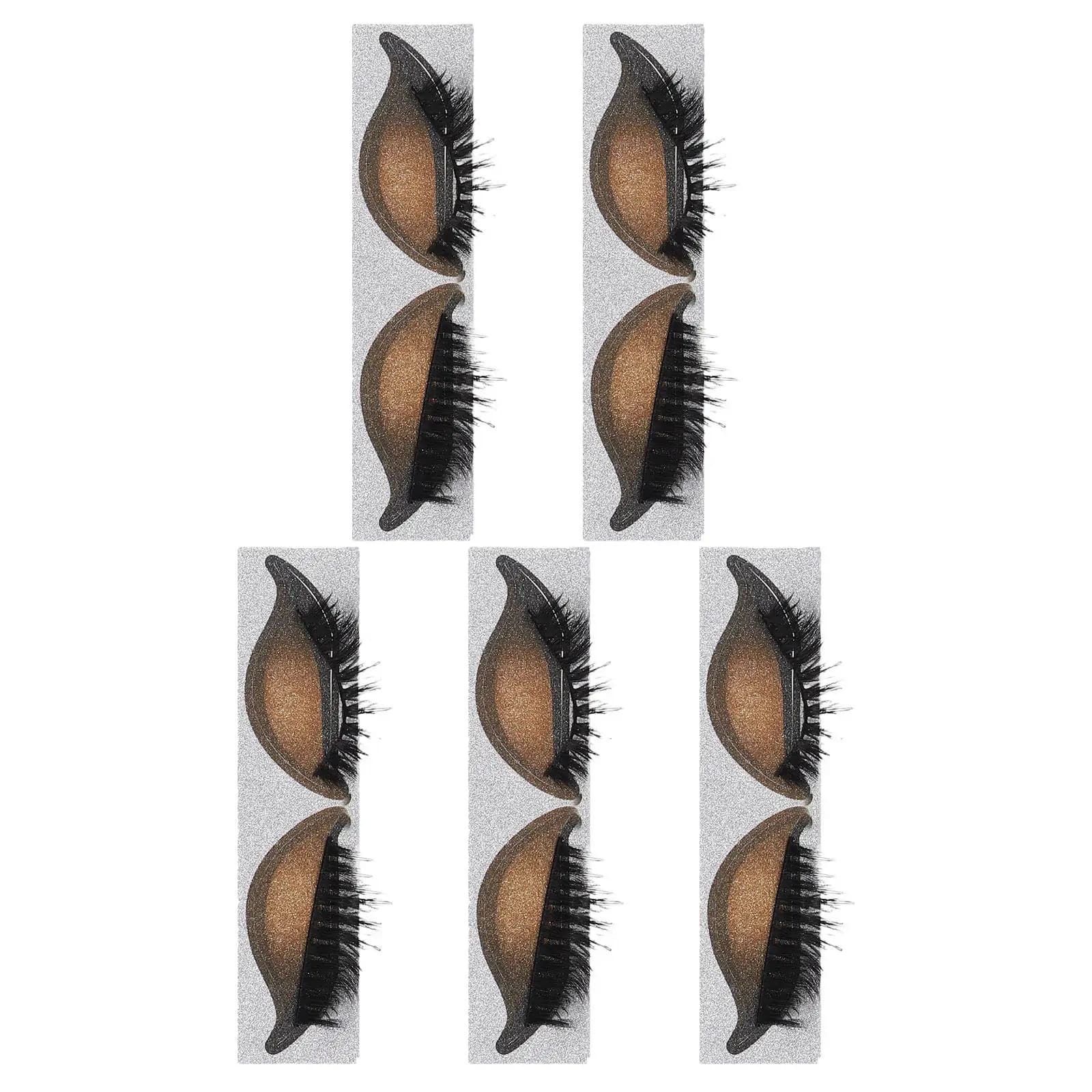 5 Paia di Patch per Ombretto e Ciglia, Wall decals for Makeup Eyes with Fake Eyes, Temporary Tattoo for Umbrella, Easy Tool for Makeup Female Eyes