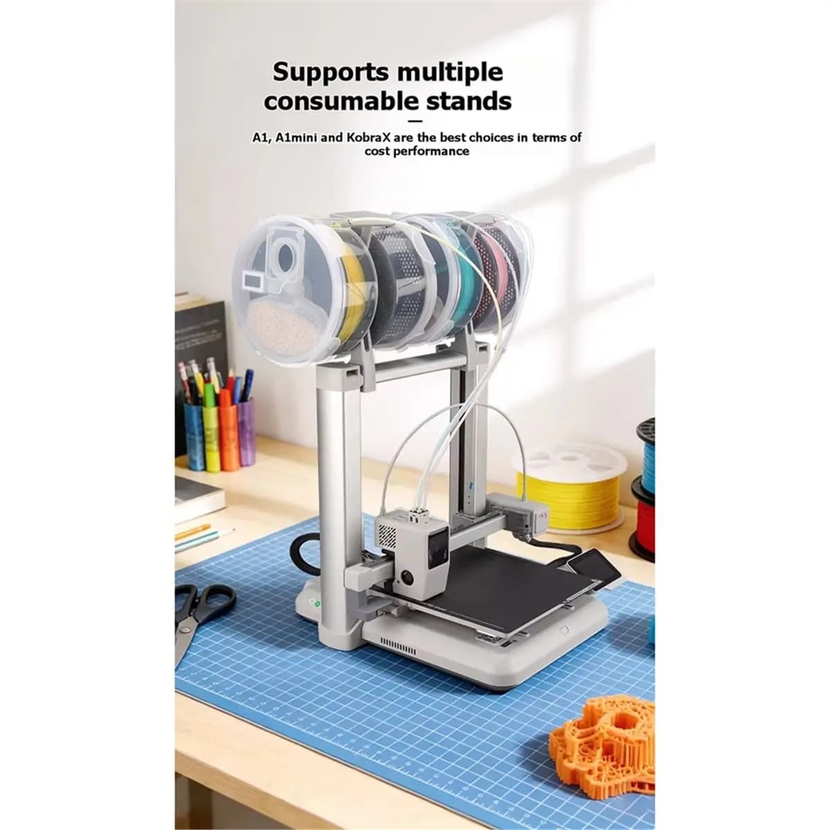 【New User-Coupon!】3D Printer PLA Consumable Drying Box for A1/A1mini/ X Side-Mounted Filament Dryer PETG Drying Oven