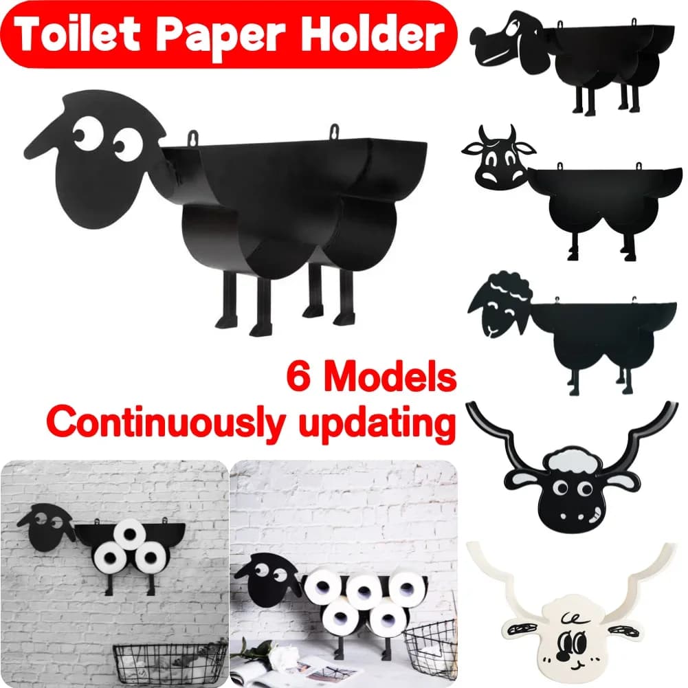 Simpatico porta carta igienica per pecore/cuccioli scatola portaoggetti per fazzoletti da bagno accessori per il bagno porta rotolo da cucina decorazione per il bagno