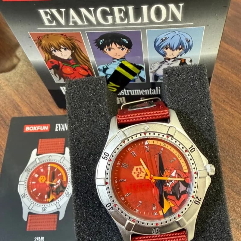 Orologio Ufficiale Neon Genesis Evangelion EVA, Scatola Misteriosa a Tema Personaggi Autentici, Oggetto da Collezione per Appassionati di Anime