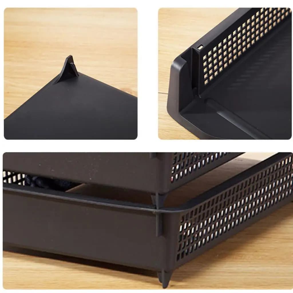 Office File Organizer Trays Stackable Plastic Paper Tray Desktop Binder Storage Shelf Holder for Document Control