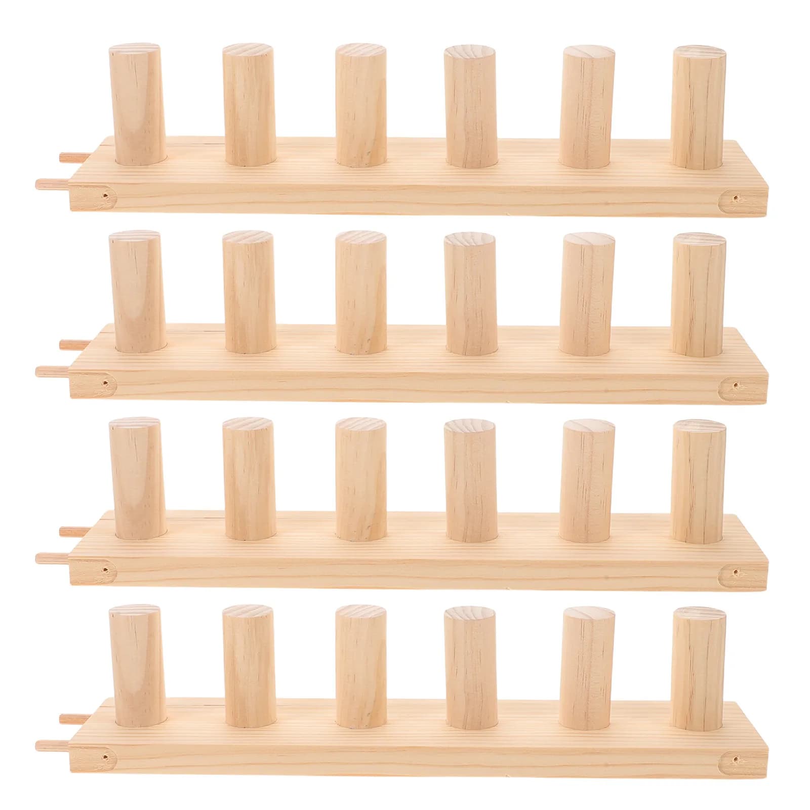 4-in-1 Wooden Knitting Loom Set Modular Weaving Frame for Chunky Blanket Making Throws Scarf Crafting Portable DIY Home Travel