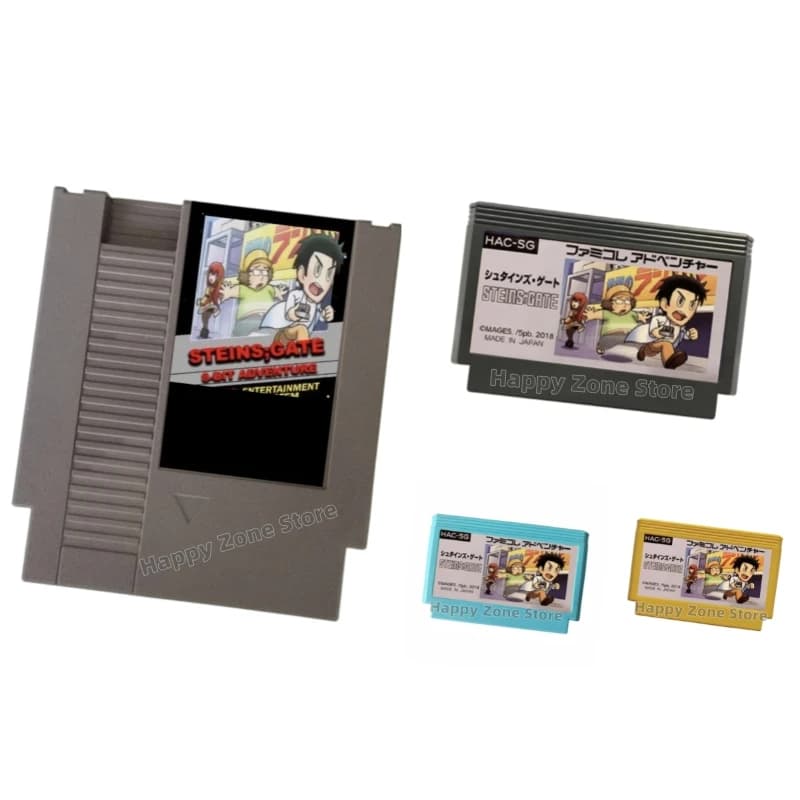 Steins Gate English / Japanese Game Cartridge for FC / NES Console 60Pins / 72Pins Video Game Card