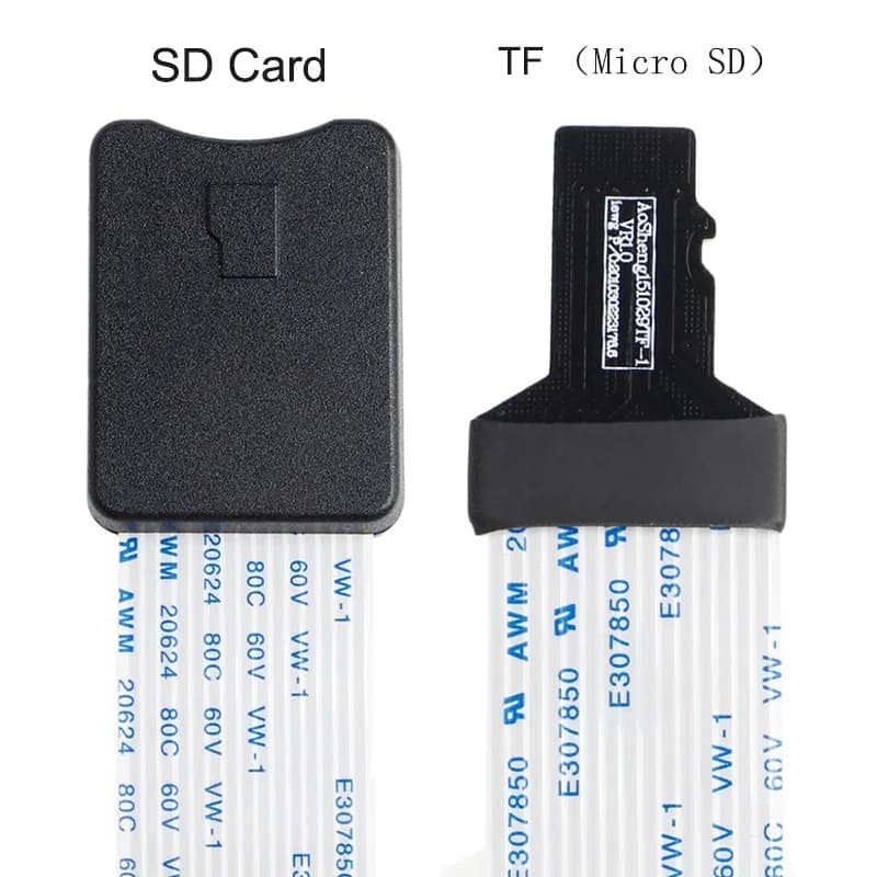 48 CM/60 CM scheda SD Femmina a TF micro SD Maschio Cavo di prolunga flessibile Extender Adattatore lettore per telefono cellulare GPS per auto