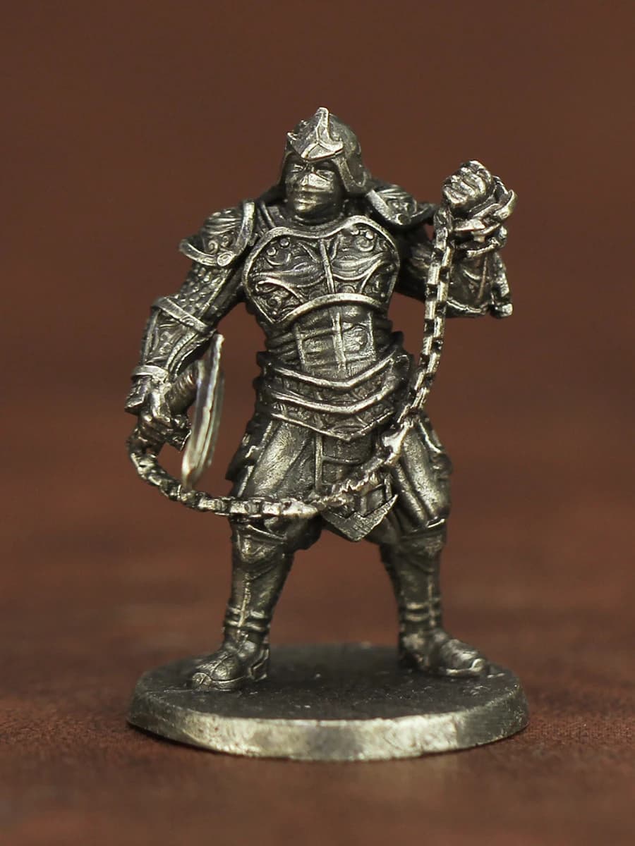 Nuovo Modello di Pezzo degli Scacchi in Metallo, Samurai, Ninja, Soldato Antico, Gioco da Tavolo, Regalo, Pezzo da Esposizione, Action Figure Statica da Collezione