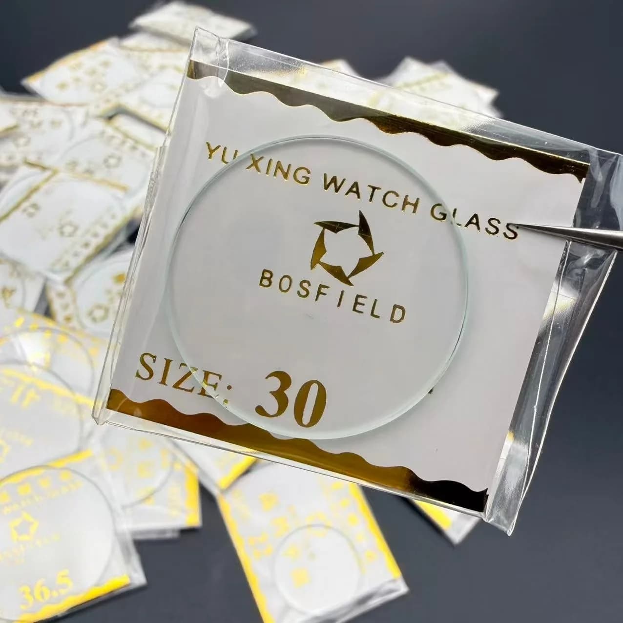61PCS Thickness 1.0mm Round Watch Glass 15mm To 45mm Smartwatch Replacement Crystal Lens Flat Mirror Glass Watch Accessorie