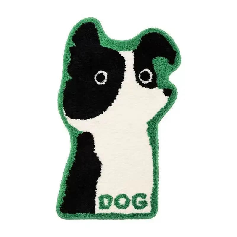 VIKAMA Non-slip Cat Shaped Bath Mat Quick Dry Plush Absorbent Rug for Home Decor