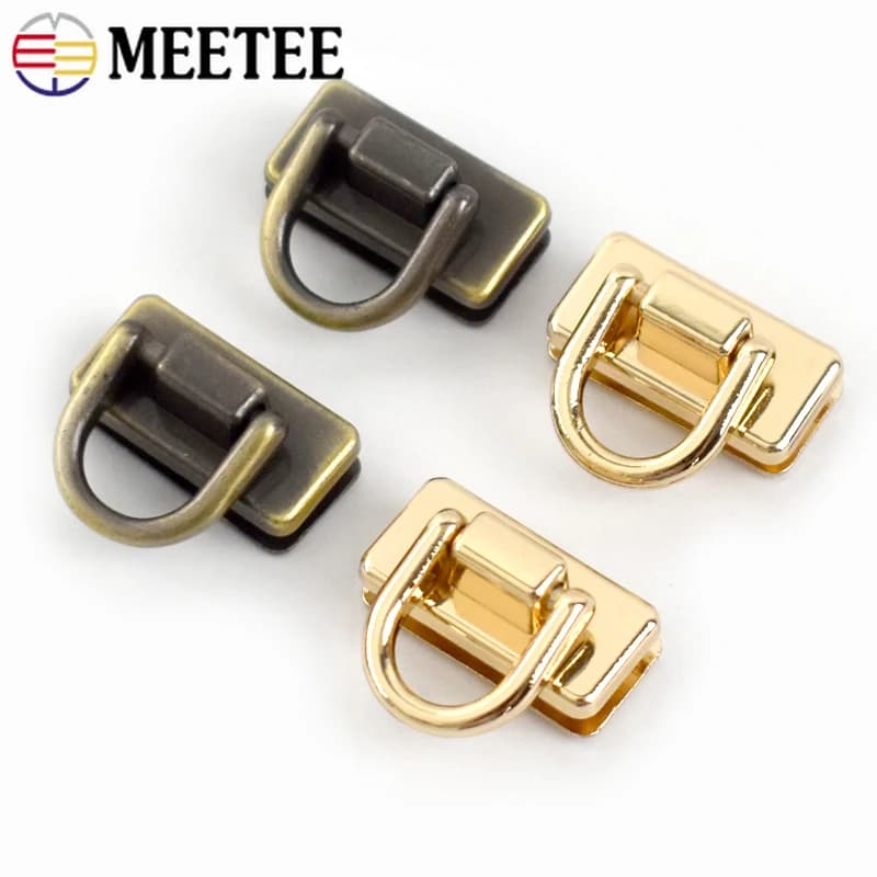 5/10/20 pz 9mm metallo D anello borsa Clip laterale fibbie borsa cinturino gancio chiusura catena vite gancio fibbia accessori Hardware fai da te