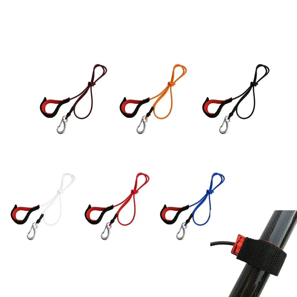 Guinzaglio universale per pagaia per kayak Cordino di sicurezza elastico Porta canna da pesca Tether Corda elastica per protezione barca SUP Board
