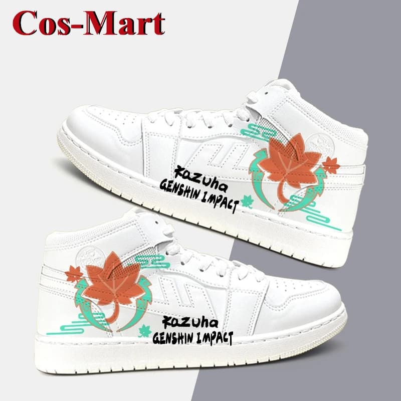 Cos-Mart Gioco Genshin Impact Kaedehara Kazuha/Sangonomiya Kokomi Scarpe Cosplay Scarpe da tavolo moda universali Abbigliamento quotidiano