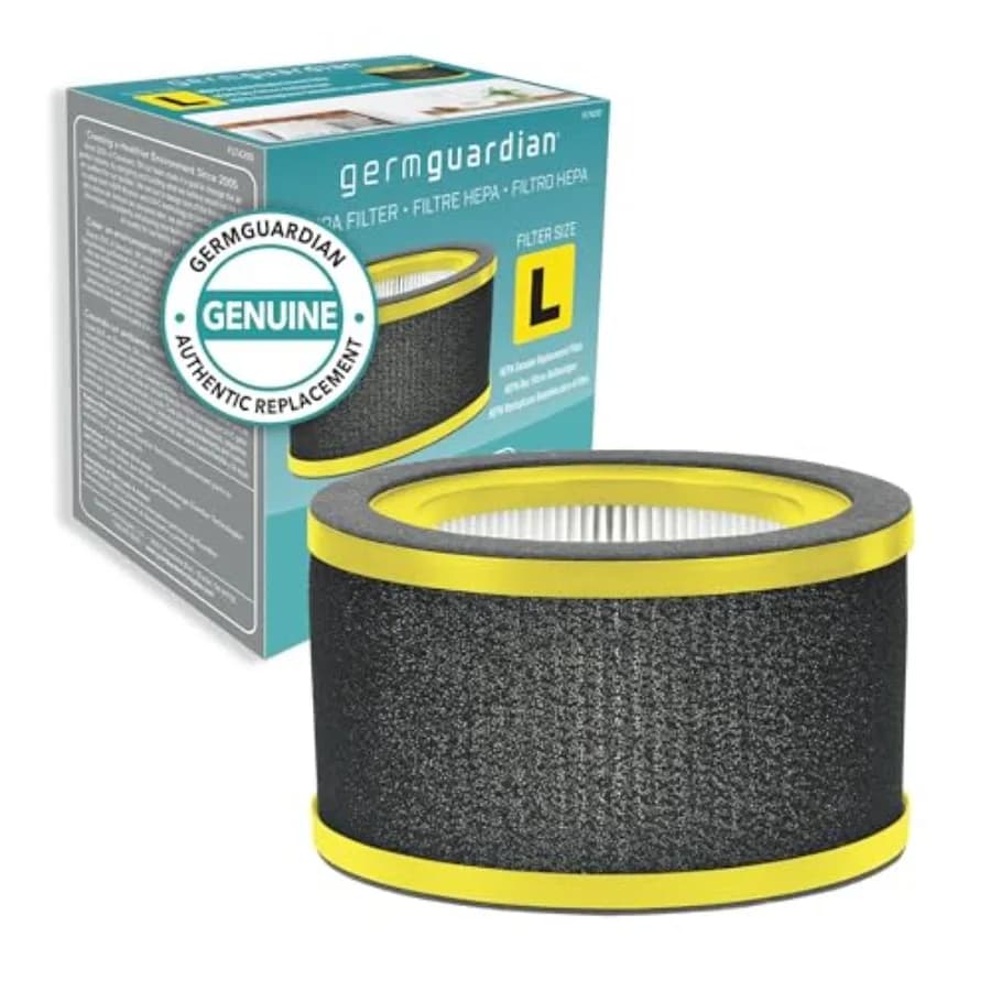 Filtro GermGuardian L HEPA Pure Genuine per purificatore d'aria, filtro di ricambio che rimuove il 99,97% dei polluanti per purificatori d'aria AC4200 B