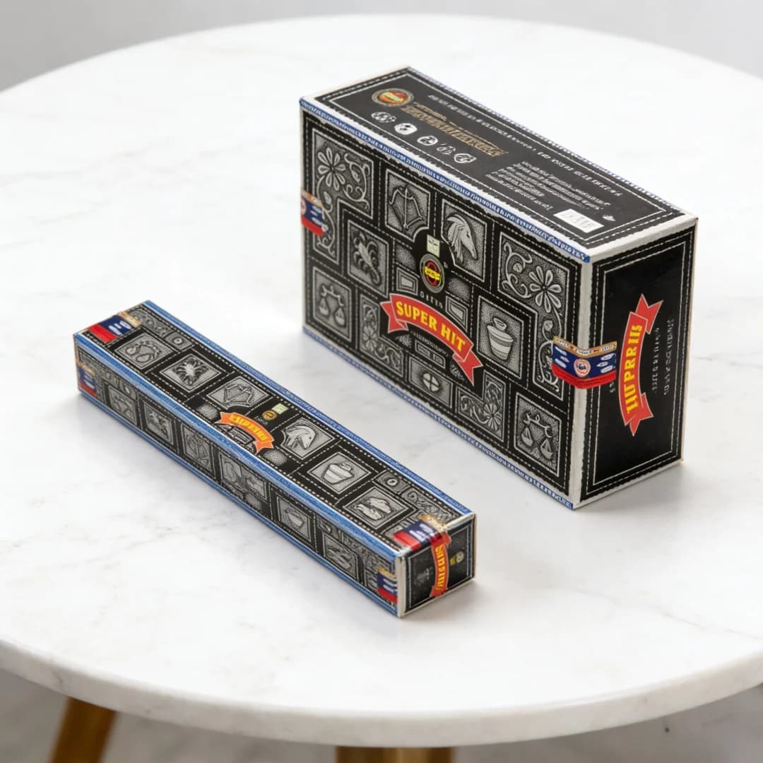 SATYA Super Hit Incense, Original (4 /8 /12boxes X 15g) - Aroma of Herbs Massala for Meditation, Relaxation and Yoga