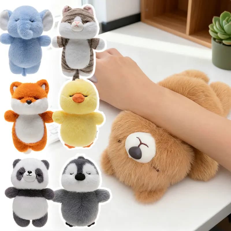 19 centimetri carino palmo bambola peluche volpe desktop polso pad bambola mouse polso tesoro tavolo compagno bambola fragranza granulo regalo