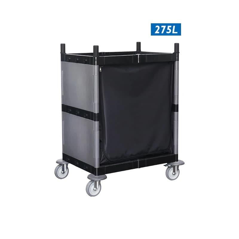 Janitorial Apiculture Push Trolley Hospital Commercial Professional Laundry Bedding Trolley With Bag