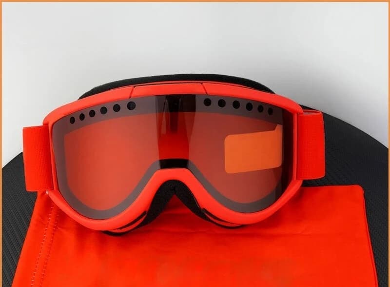 Occhiali da sci antiappannamento a doppio strato, occhiali unisex per motoslitta, snowboard, sport all'aria aperta, occhiali di protezione UV antivento per uomo e donna
