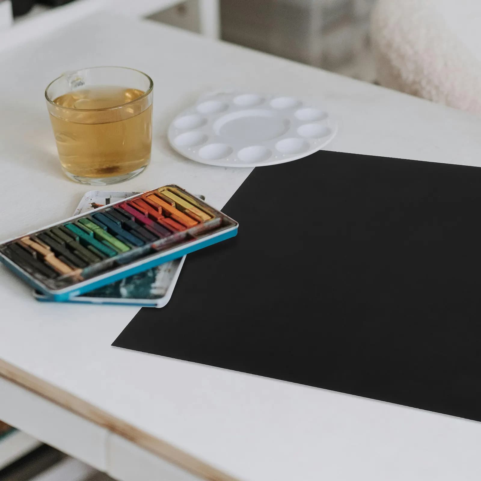 50 Sheets A3 Black Card Paper for DIY Crafts Drawing Painting Origami Art Projects High Durability Smooth Surface Safe Thick