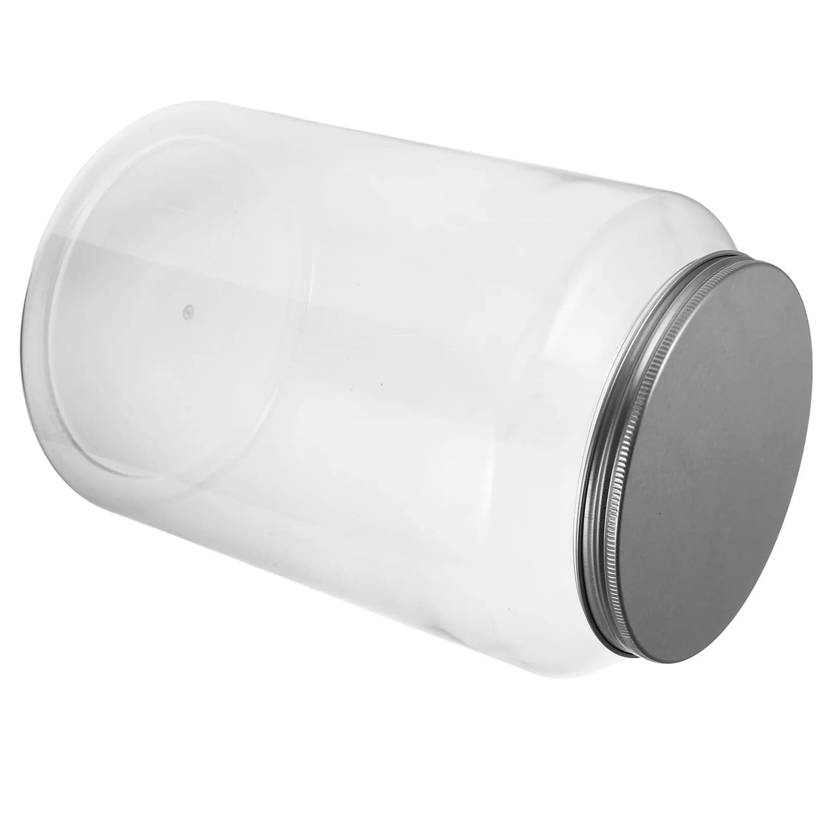 Clear Storage Jar Dustproof Protective Transparent Display Box Large Capacity Cotton Organizer 20Cm Bathroom Organizer Storage