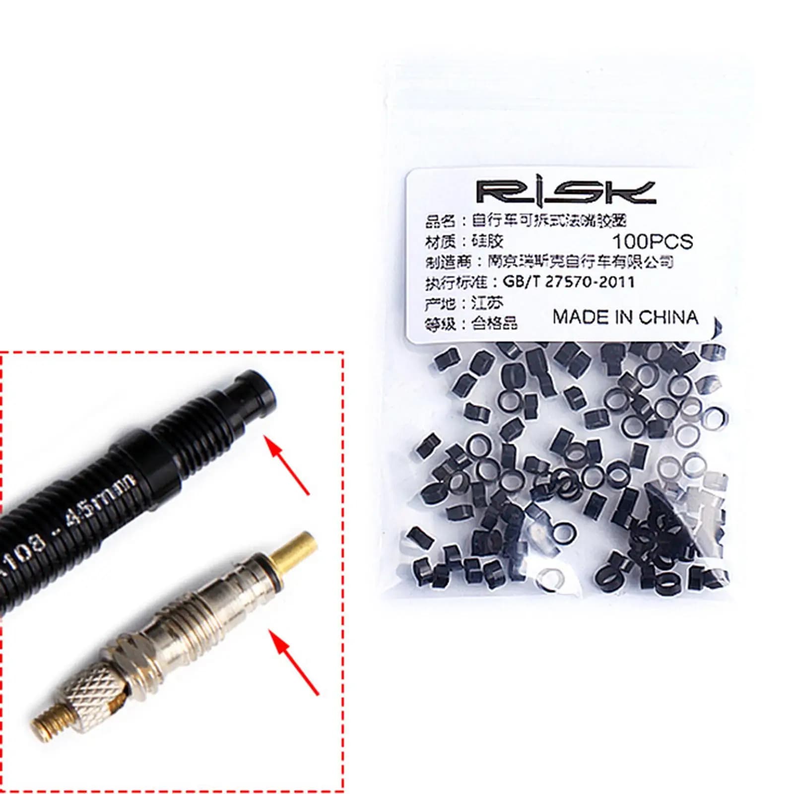 Kit Universale di Estensione Valvola per Bicicletta in Lega di Alluminio, Adattatore per Pompa per Gonfiaggio e Riparazione di MTB e Bici da Strada