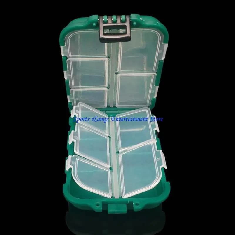 G7NF mini cassetta degli attrezzi da pesca Organizzatore portatile Mini 10 compartimenti per il compartimento per