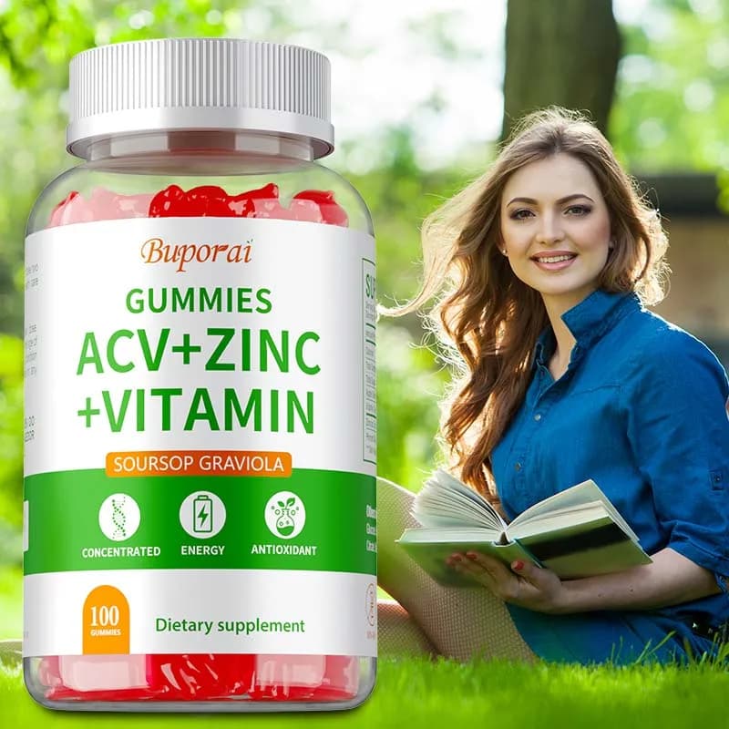 ACV Gommose + Zinc + Vitamins - Antioxidant Supplement for Immunite Support, Improves Physical Performance