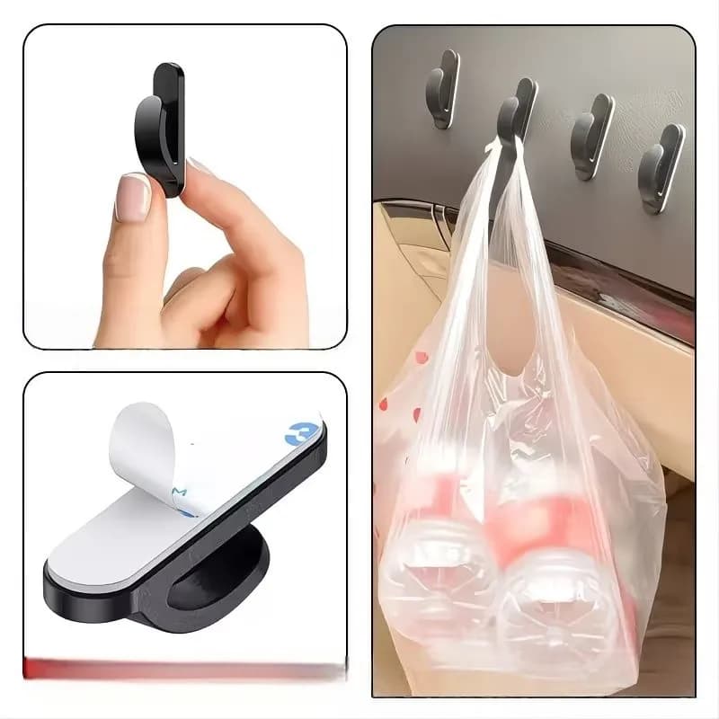 18 Pcs Strong Stick Car Hook / ABS Durable Storage Pack Pack Practical