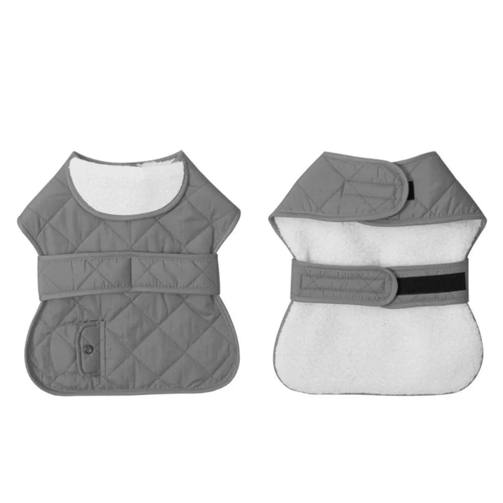 Caldo cappotto invernale per cani addensato regolabile abbigliamento termico per cani collo alto morbido gilet in pile per cani giacca autunno inverno