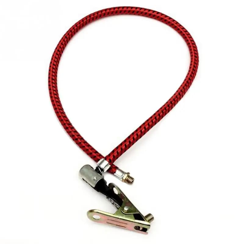 Tubo di prolunga per pompa da 60 cm per tubo di gonfiaggio per bici da 1 pezzo con adattatore per ugello UK a clip per pompa d'aria
