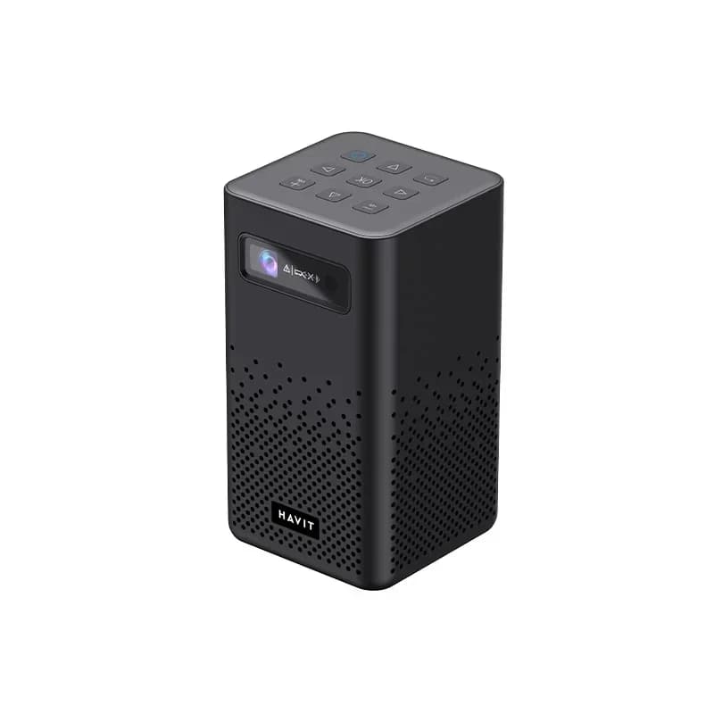 Proiettore Portatile Smart Havit Pj208, Mini Proiettore LCD LED 4K Android, Home Theater Wireless 1080p, Proiettore Video WiFi per Telefono