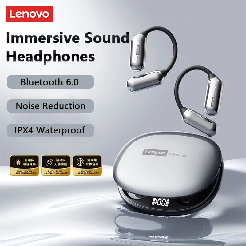 Lenovo LE503 OWS Wireless Bluetooth V6.0 Auricolare HIFI Stereo Suono Touch Curvetta Auricolare ENC Cuffie sportive con cancellazione del rumore