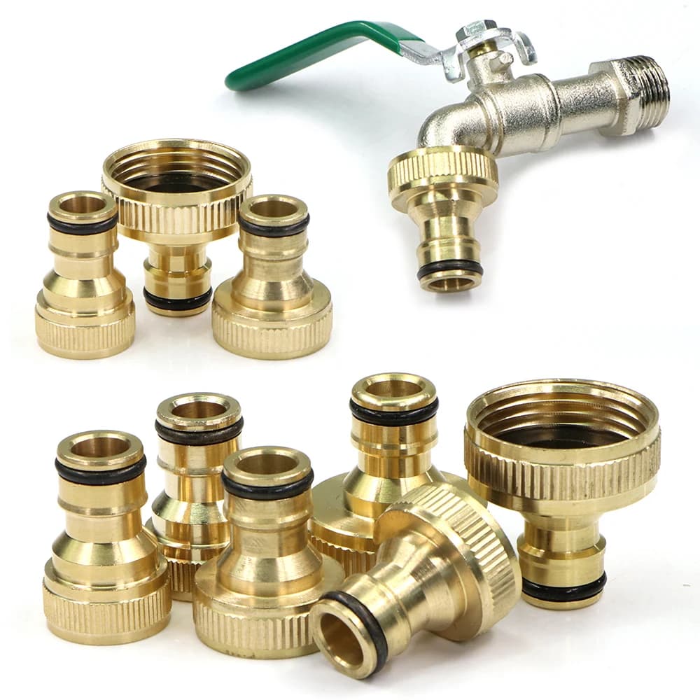 1/2 "3/4" 1 "connettore rapido in ottone filettatura femmina BSP adattatore per accoppiamento capezzolo ciuccio da 16mm per irrigazione da giardino collegare la riparazione