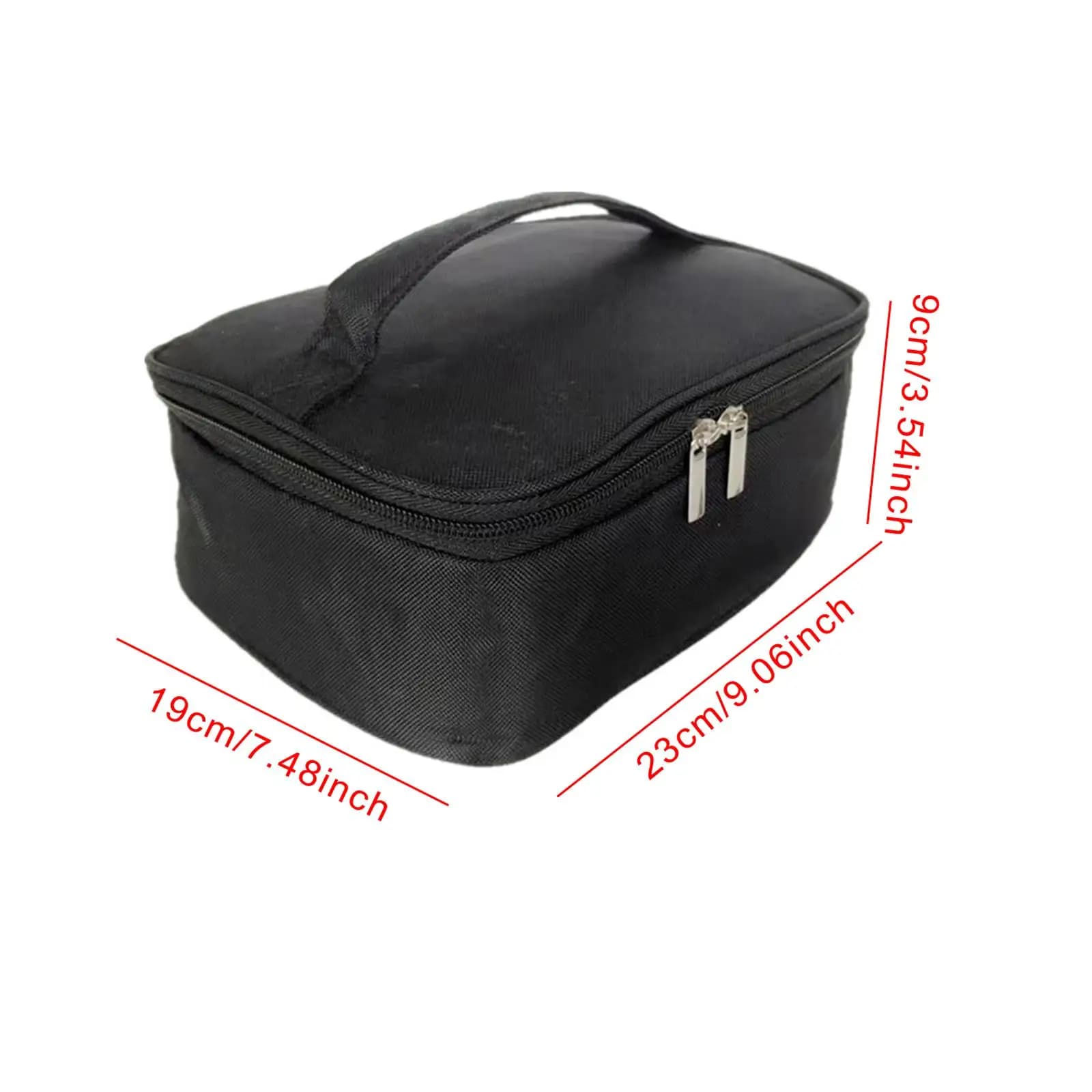Waterproof Lunch Box with Heater Oxford Cloth Insulated Thermal Bag Portable Food Warmer Tote for Travel Work