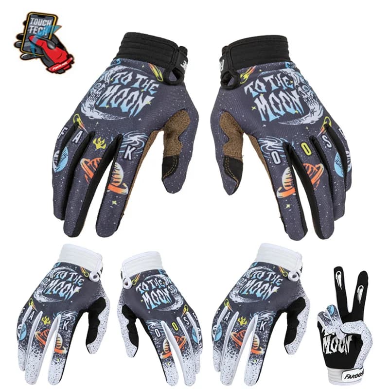 New Outdoor Motorcycle Gloves Thermal Touchscreen Anti-Slip Shock-Absorbing Unisex Full Finger Luva for Men Women Cycling