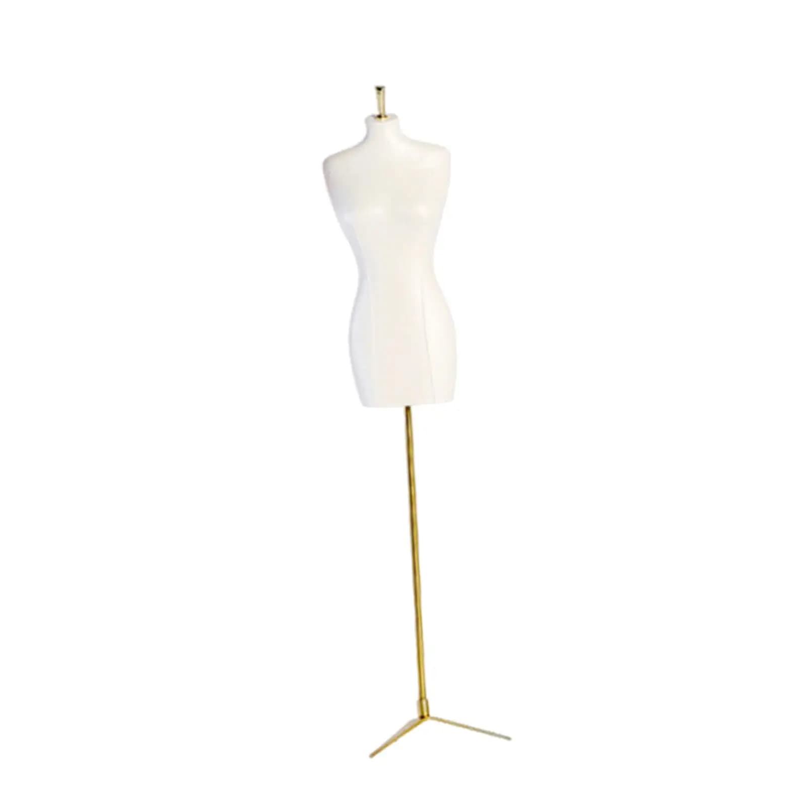 Mini Mannequin Model Female Doll Dress Form with Metal Base Compact Modern Versatile Doll Mannequin Support Holder Showcase Prop