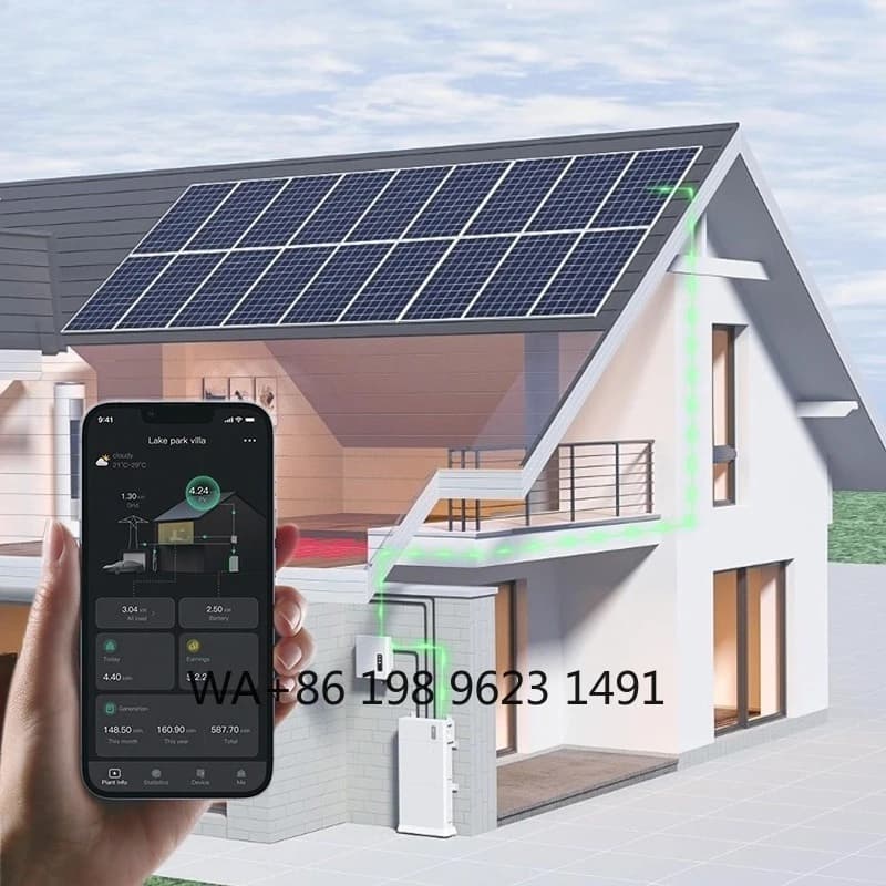 Complete Off Grid Photovoltaic Roof Solar Panel Energy Systems Home With Battery Included