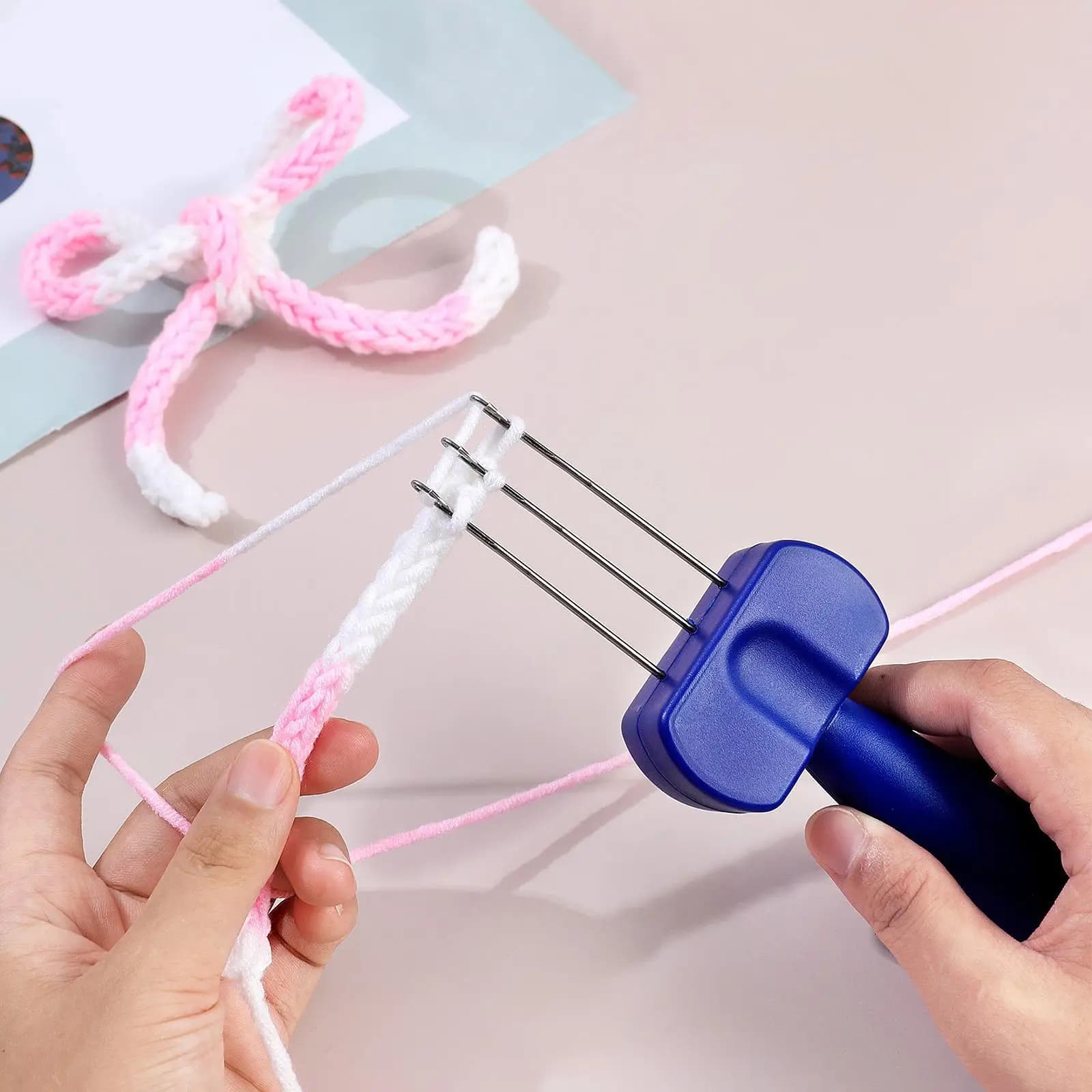3 Latch Knitting Yarn Maker Hook Set Robust Edge Crochet Tool DIY Weaving for Knitting and Crochet Supplies