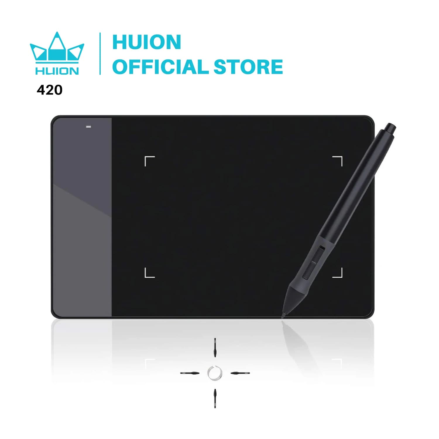 HUION OSU 420 4 "tavolette grafiche digitali tavolette da disegno per firma professionale tavoletta per scrittura a mano nera 2048 livelli 176x111mm