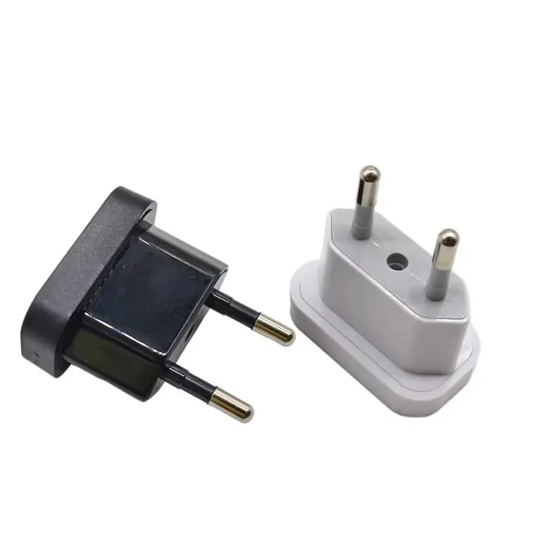 Adattatore da US a EU 4.0/4.8mm, Convertitore per Prese Elettriche, Adattatore da Viaggio Europeo, Caricatore per Presa a Muro
