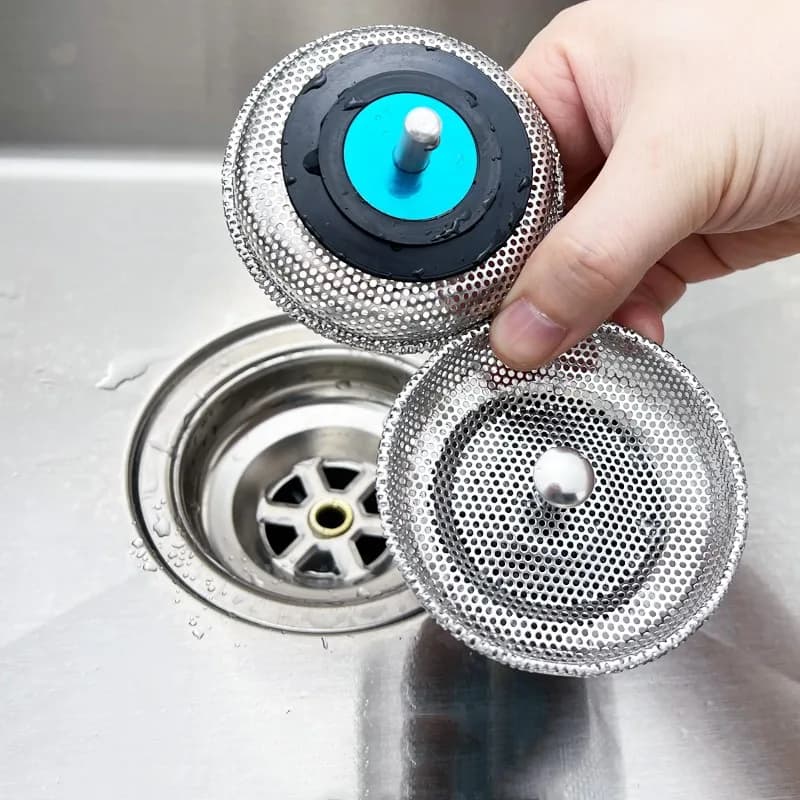 Acciaio inossidabile Maglia del bagno Lavandino Tappo di scarico Filtro Cestello Cucina Rifiuti Filtro Spina Doccia Catcher Capelli Strumento pulito