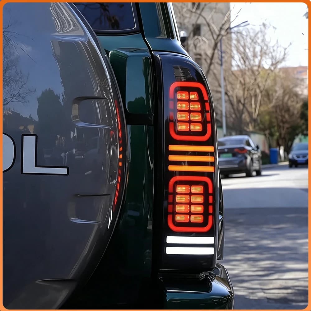 Gruppo Luci Posteriori a LED per Nissan Patrol Safari Y61 2005-2013, con Animazione all'Avvio, Plug and Play, Accessori per Fari Auto