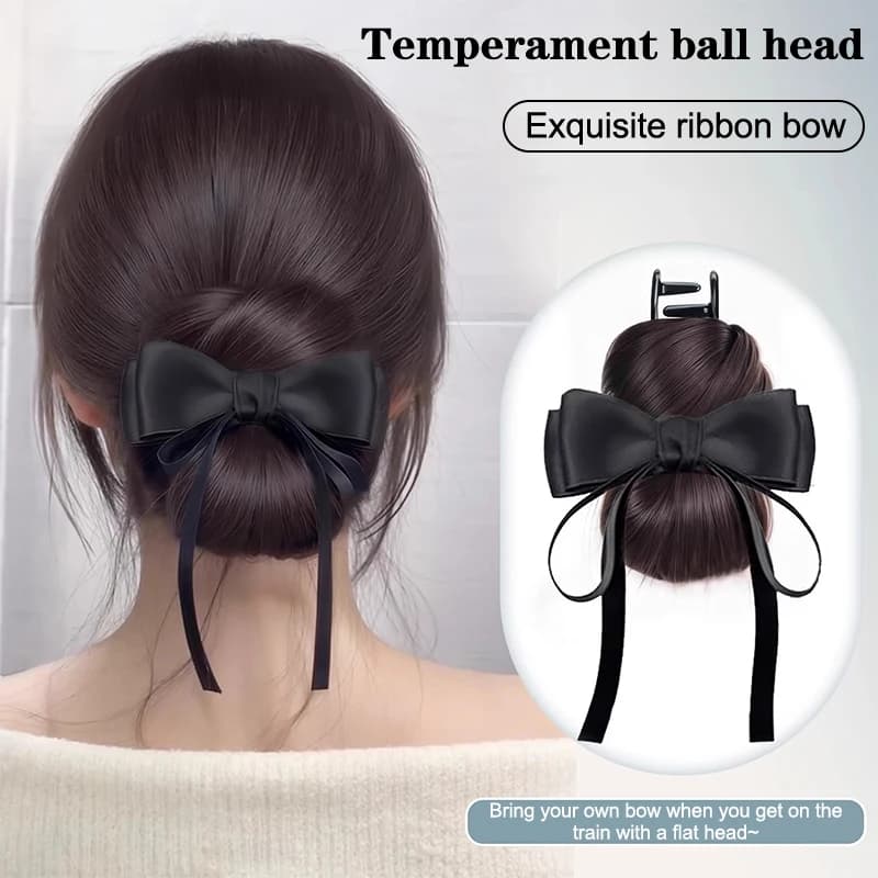 Low Bun Wig Hair Clip-In Messy Bun Hairpiece Straight Hair Extension For Effortless Updo Synthetic Claw Messy Hair Bun For Women
