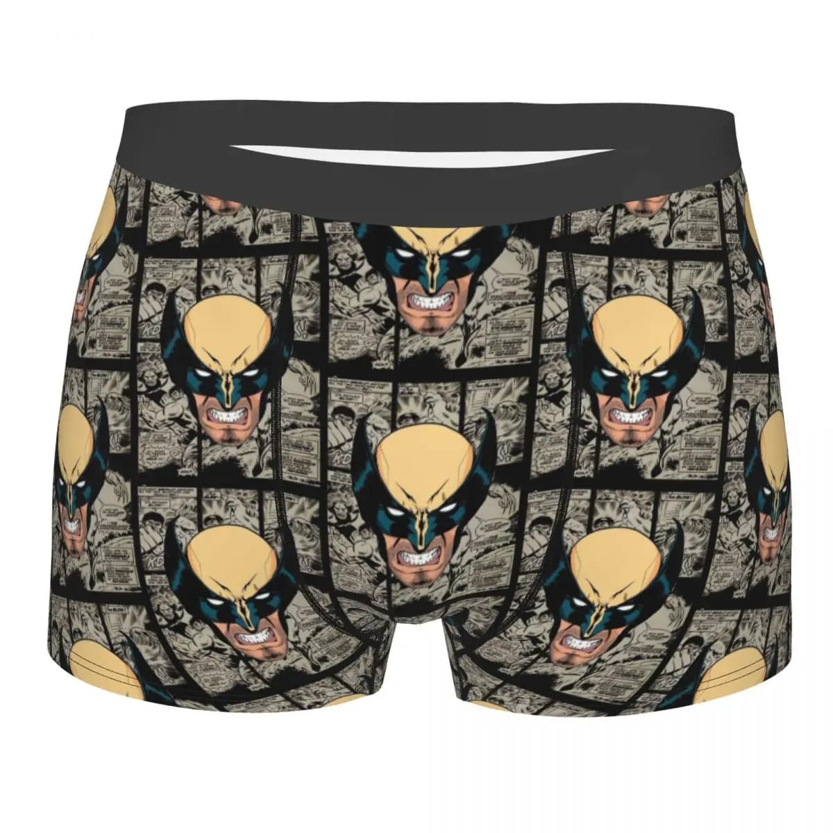 Intimo personalizzato del film Wolverine, boxer elasticizzati da uomo, mutande morbide per uomo