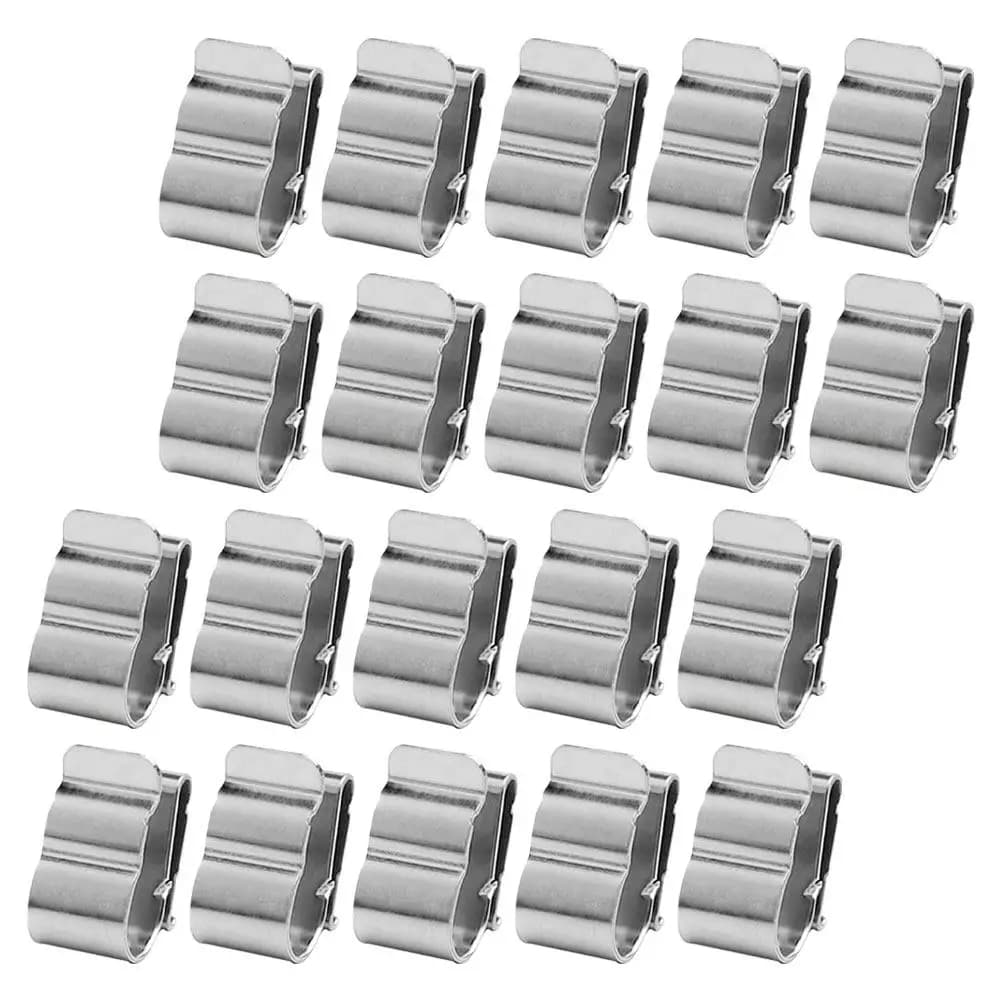 20 Pezzi Clip per Cavi Fotovoltaici in Acciaio Inox, Morsetti per Pannelli Solari, Clip per Gestione Cavi Moduli, Morsetti per Cavi Fotovoltaici