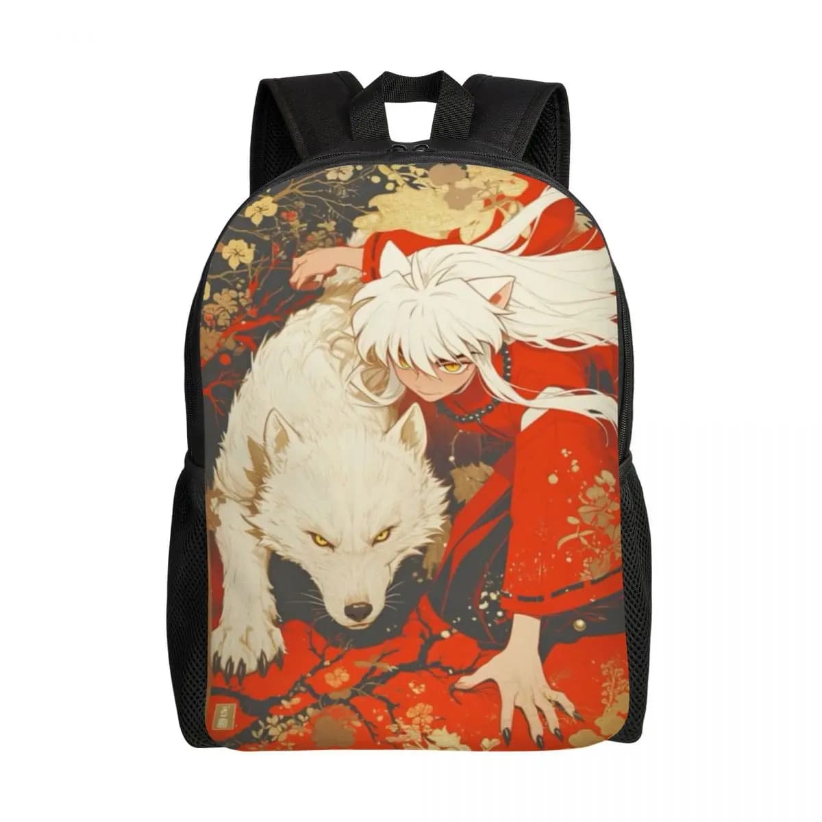 Zaini anime personalizzati I-Inuyashaes per donne, uomini, studenti universitari, borsa per libri, adatta per laptop da 15 pollici