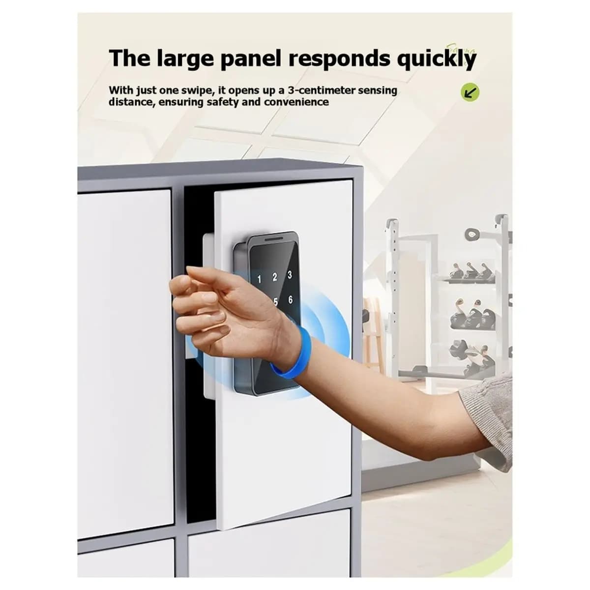 Serrature elettroniche intelligenti A89X per armadietti portadocumenti, serrature sensibili al tocco per ufficio, serrature per armadi domestici, serrature per armadietti